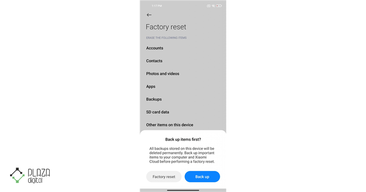 factory reset 2