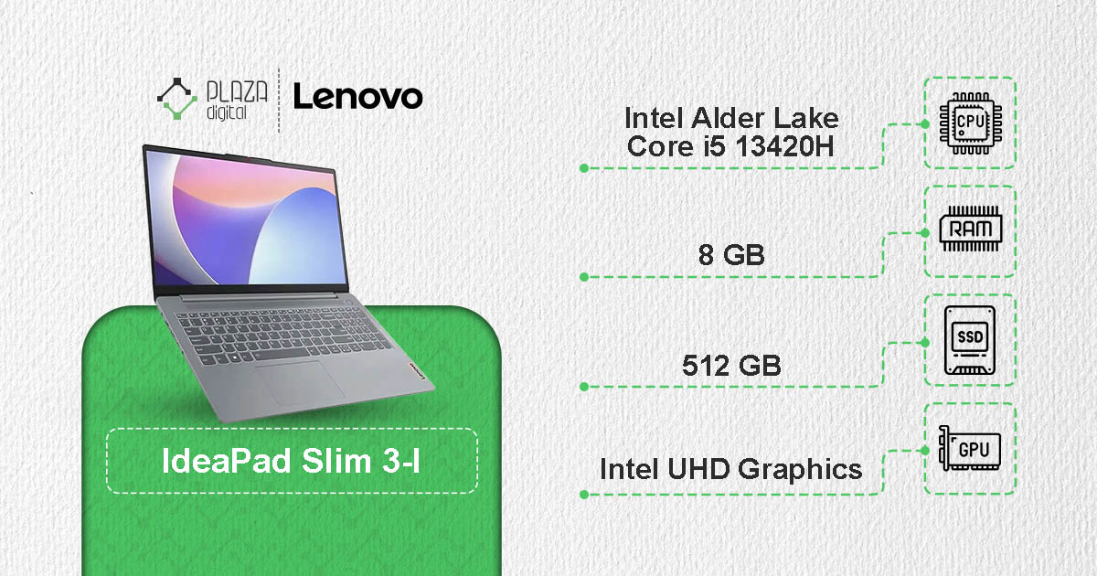 لپ تاپ 15.6 اینچی لنوو IdeaPad مدل Slim 3-I