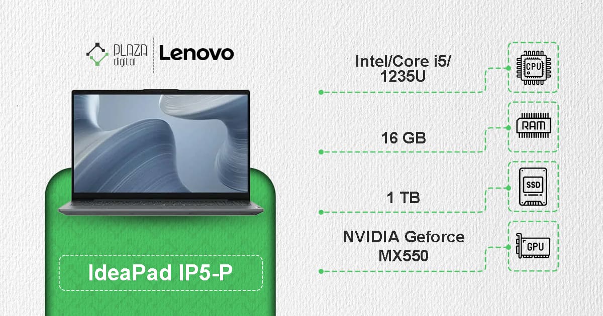 لپ تاپ 15.6 اینچی لنوو IdeaPad مدل IP5-P