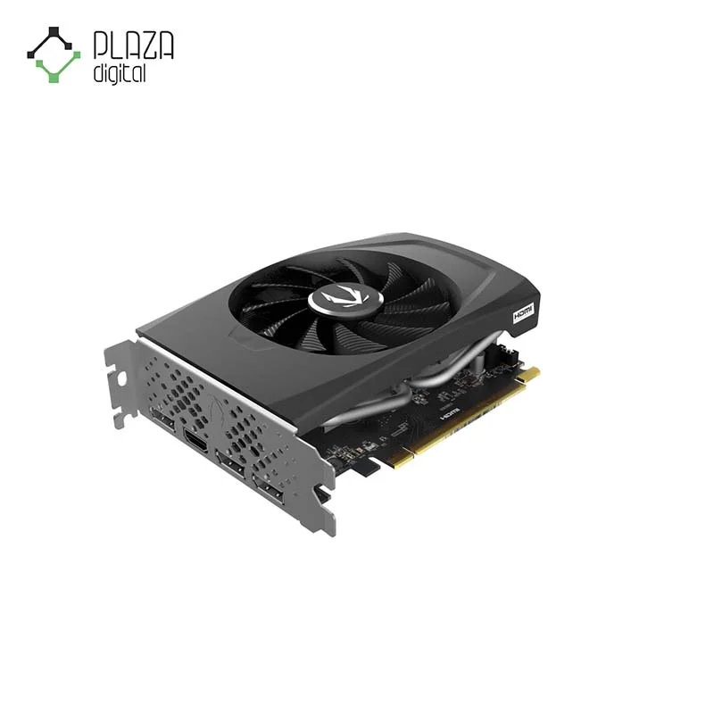 نمای سمت چپ از فن کارت گرافیک زوتاک مدل GeForce RTX 4060 SOLO حافظه 8 گیگابایت