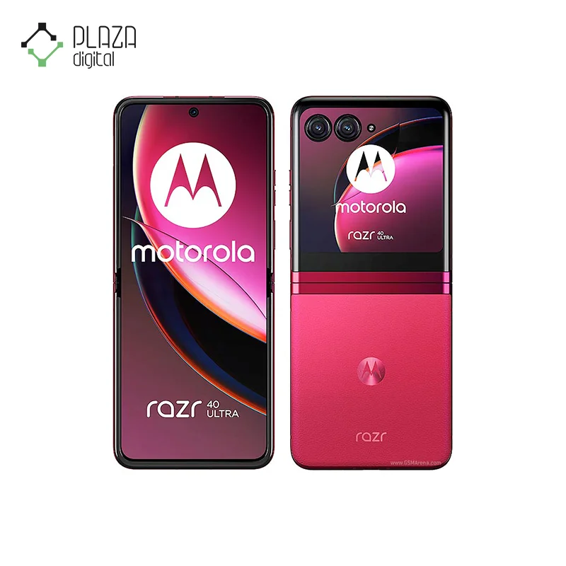 نمای اصلی گوشی موبایل موتورولا مدل razr 40 ultra ظرفیت 256 گیگابایت با رم 12 گیگابایت سرخابی