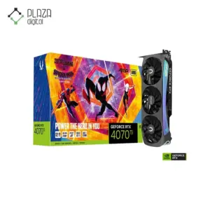 کارت گرافیک زوتاک مدل GeForce RTX 4070 Ti AMP AIRO SPIDER-MAN حافظه 12 گیگابایت