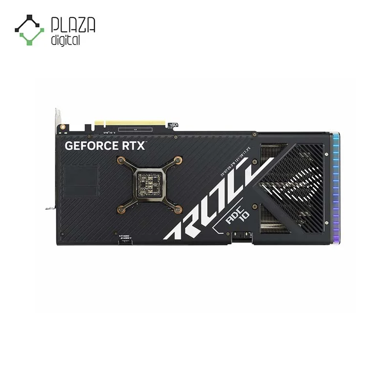 نمای پشت کارت گرافیک ایسوس مدل ROG STRIX RTX 4070 Ti Super OC حافظه 16 گیگابایت