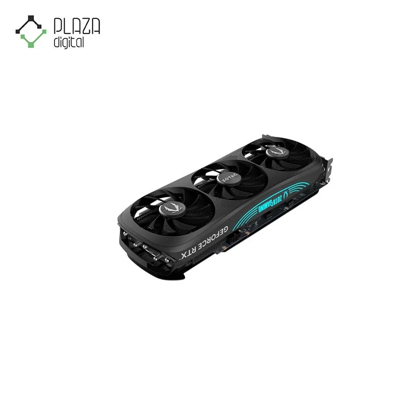 نمای سمت چپ فن های کارت گرافیک زوتاک مدل GAMING GeForce RTX 4080 SUPER Trinity Black Edition GDDR6X حافظه 16 گیگابایت