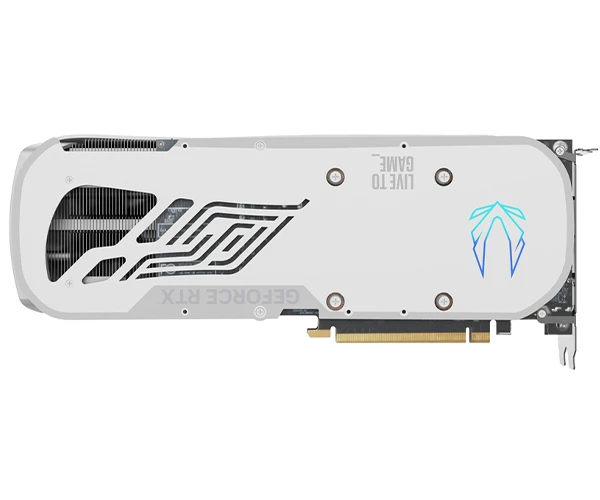 پشت کارت گرافیک زوتاک مدل GAMING GeForce RTX 4080 SUPER Trinity OC White Edition GDDR6X حافظه 16 گیگابایت