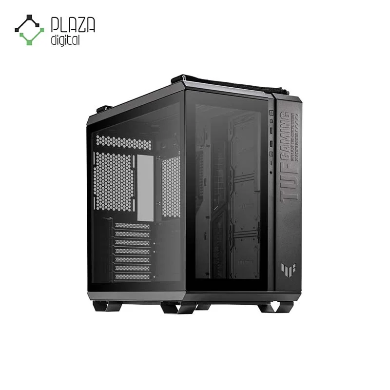 نمای سمت چپ از کیس کامپیوتر ایسوس مدل TUF Gaming GT502 Black