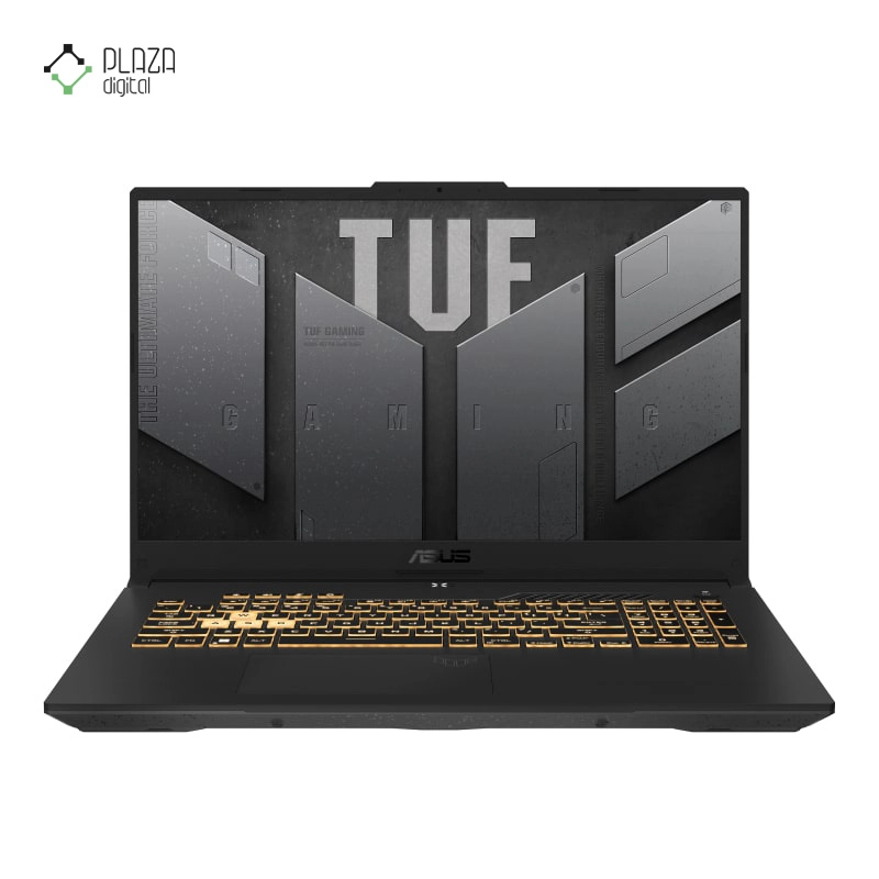 نمای جلو لپ تاپ ایسوس 17.3 اینچی مدل TUF Gaming F17 FX707ZC i5 12500H 16GB 512GB SSD RTX3050 پلازا دیجیتال