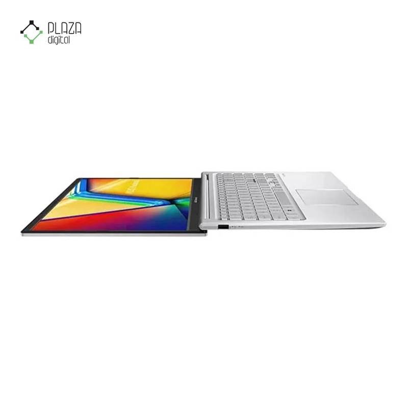 نمای 180 درجه لپ تاپ ایسوس 15.6 اینچی مدل VivoBook 15 R1504VA i7 1355U 24GB 1TB SSD Intel HD پلازا دیجیتال