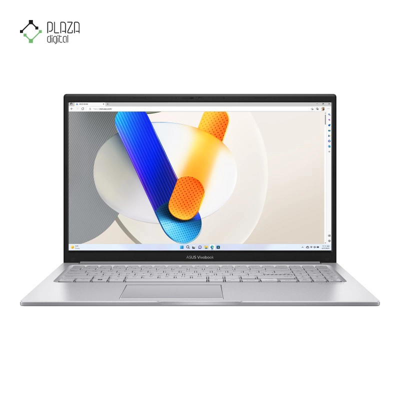 نمای جلو لپ تاپ ایسوس 15.6 اینچی مدل VivoBook 15 X1504VA i7 1355U 8GB 1TB SSD Intel Iris Xe پلازا دیجیتال