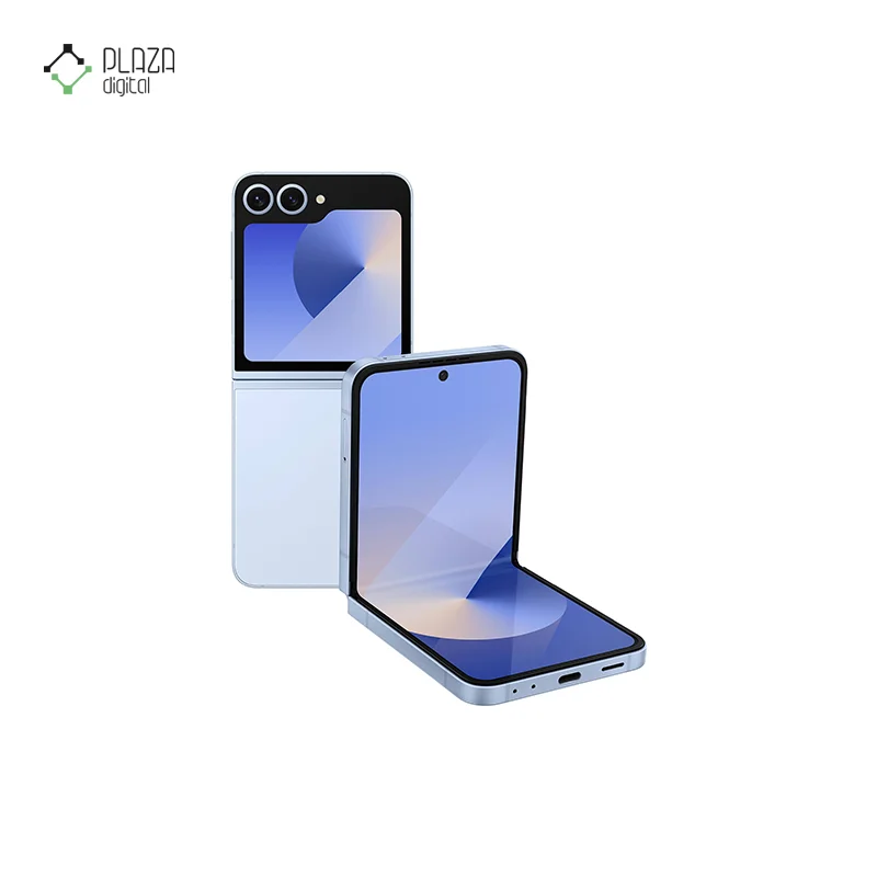 نمای رنگ آبی گوشی موبایل سامسونگ مدل Galaxy Z Flip6 5G ظرفیت 256GB رم 12GB پلازا دیجیتال