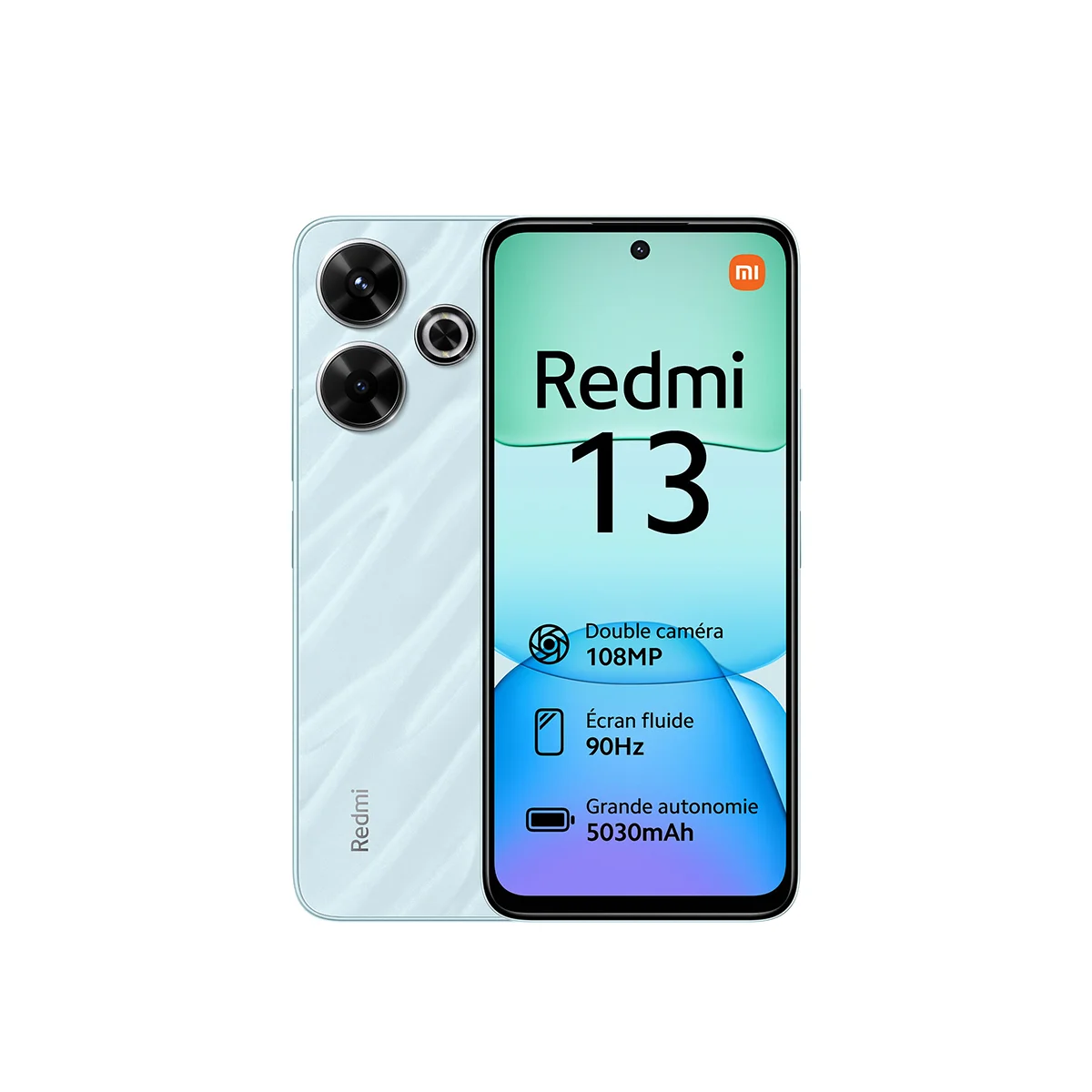 نمای کلی رنگ سبز گوشی موبایل شیائومی مدل Redmi 13 دو سیم کارت ظرفیت 128GB رم 6GB - گلوبال پلازا دیجیتال