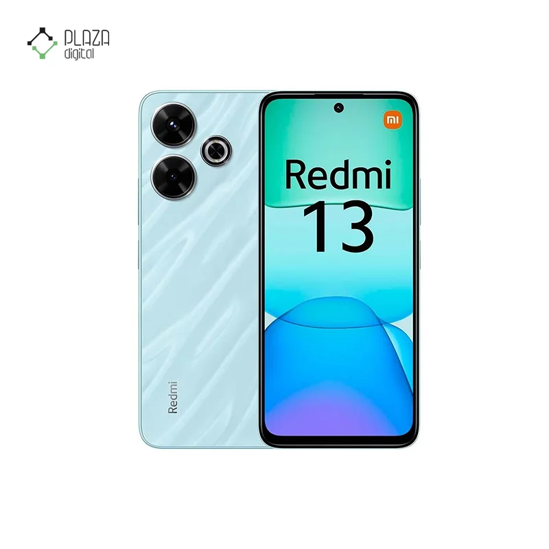 نمای رنگ آبی روشن گوشی موبایل شیائومی مدل Redmi 13 دو سیم کارت ظرفیت 128GB رم 6GB - گلوبال پلازا دیجیتال