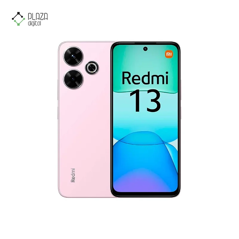 نمای رنگ صورتی گوشی موبایل شیائومی مدل Redmi 13 دو سیم کارت ظرفیت 128GB رم 6GB - گلوبال پلازا دیجیتال